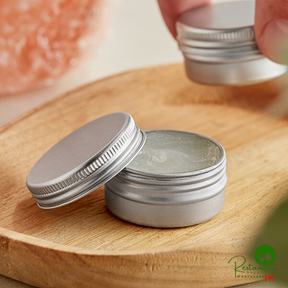 15 mL Silver Tin with Ribbed Screw Top - 2,000/Case