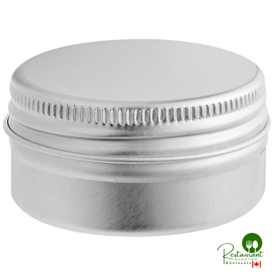 15 mL Silver Tin with Ribbed Screw Top - 2,000/Case | Canada