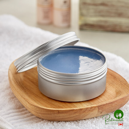 175 mL Silver Tin with Ribbed Screw Top - 1,260/Case