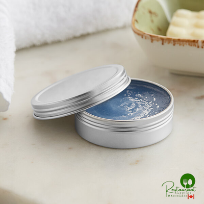 2 1/2" x 3/4" Silver Tin with Screw Top - 1,800/Case