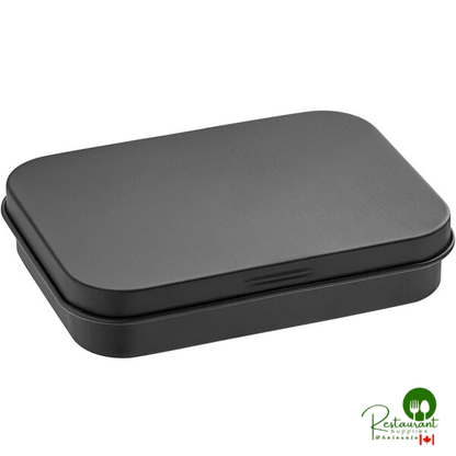 2 3/4" x 3 3/4" x 3/4" Black Tin with Slip Cover - 450/Case
