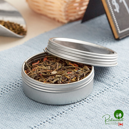 2 oz. Silver Tin with Screw Top - 864/Case