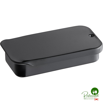 2" x 1" x 7/16" Black Tin with Slide Top - 640/Case