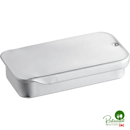 2" x 1" x 7/16" Black Tin with Slide Top - 640/Case