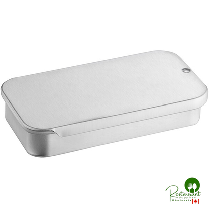 2" x 2" x 3/8" Silver Mini Tin with Slide Top - 1,280/Case