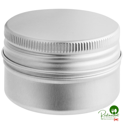 30 mL Silver Tin with Ribbed Screw Top - 1,800/Case