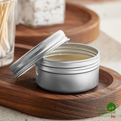 50 mL Silver Tin with Ribbed Screw Top - 1,680/Case