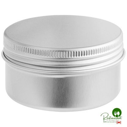 50 mL Silver Tin with Ribbed Screw Top - 1,680/Case