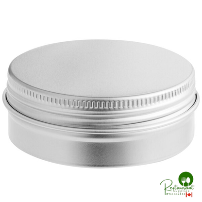 75 mL Silver Tin with Ribbed Screw Top - 1,680/Case