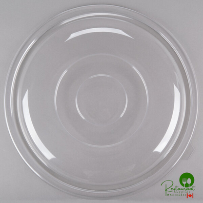 Fineline 5320-FL Super Bowl 320 oz. Clear PET Plastic Flat Lid - 25/Case