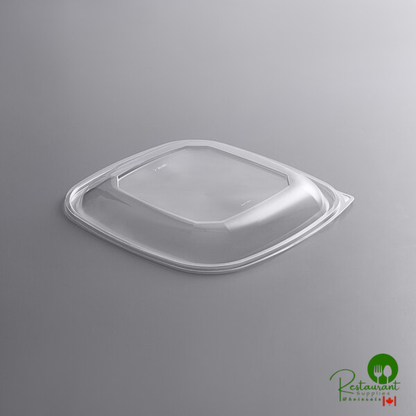 Fineline 15346L-L Super Bowl Plus Clear Dome PET Plastic Lid for 32 Wide, 48 Wide, and 64 oz. Square Bowls - 150/Case