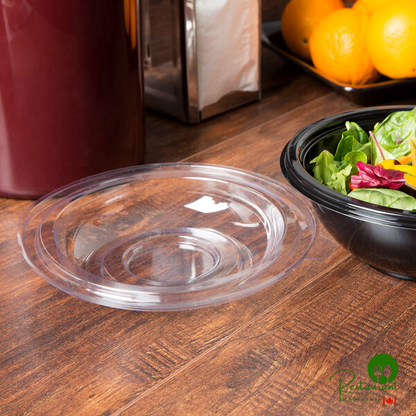 Fineline 5024-L Super Bowl Clear PET Plastic Dome Lid for 24 oz. Bowls - 100/Case