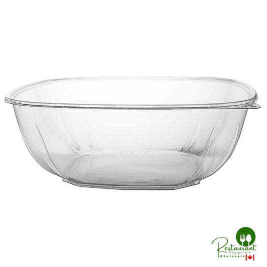 Fineline 15320V2L-CL Super Bowl Plus 320 oz. Clear Square PET Plastic Bowl - 25/Case | Canada