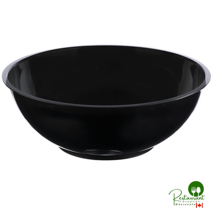 Fineline ReForm 160 oz. Black Microwavable Plastic Catering Bowl - 25/Case