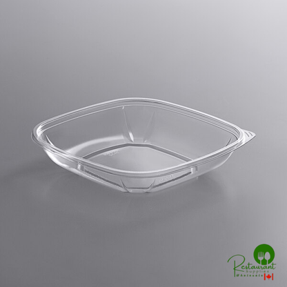 Fineline 15024M-CL Super Bowl Plus 24 oz. Clear Square PET Plastic Bowl - 300/Case