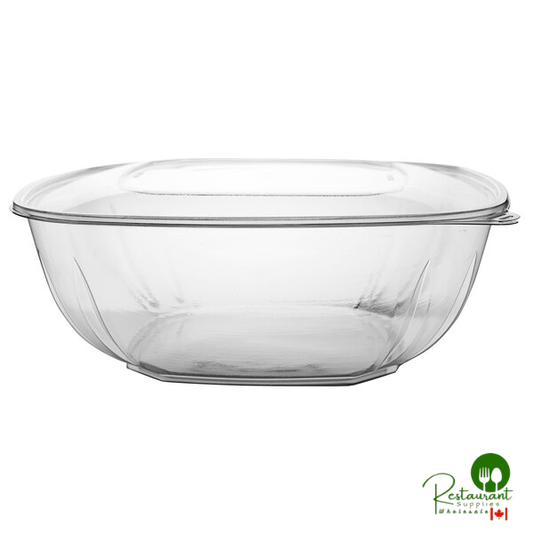 Fineline 15320V2L-FL Super Bowl Plus Clear PET Plastic Flat Lid for 320 oz. Square Bowls - 50/Case | Canada