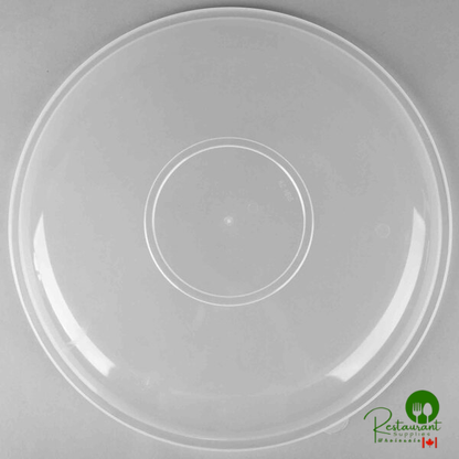 Fineline ReForm 16" Clear High Dome Microwavable Plastic Catering Bowl Lid - 25/Case