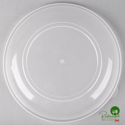 Fineline ReForm 9" Clear High Dome Microwavable Plastic Catering Bowl Lid - 50/Case