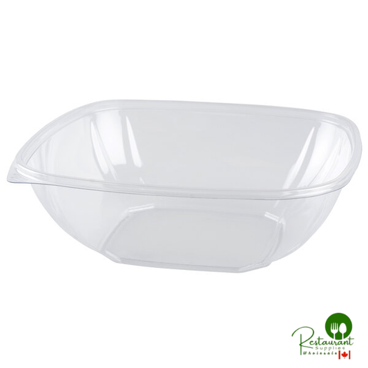 Fineline 15064L-CL Super Bowl Plus 64 oz. Clear Square PET Plastic Bowl - 150/Case | Canada