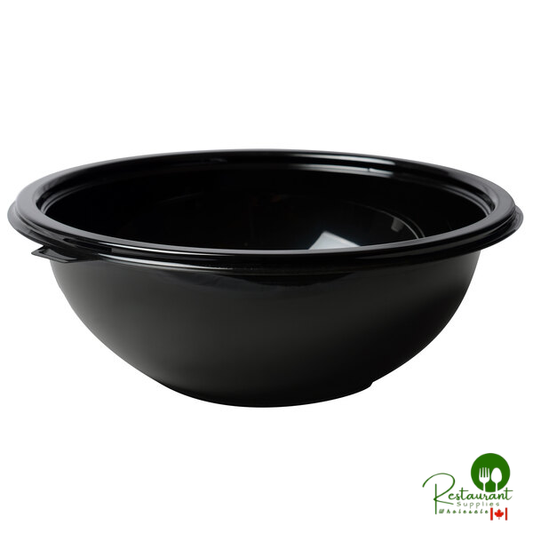 Fineline 5016-BK 16 oz. Black PETE Plastic Salad Bowl - 200/Case | Canada
