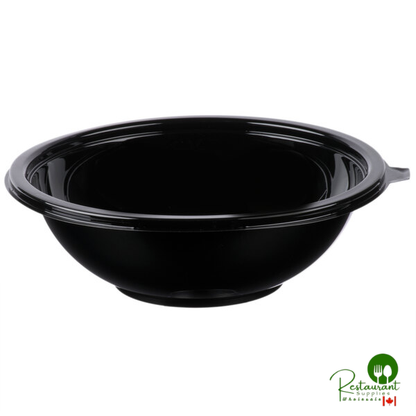 Fineline Super Bowl 5064-BK 64 oz. Black Plastic Bowl - 25/Case
