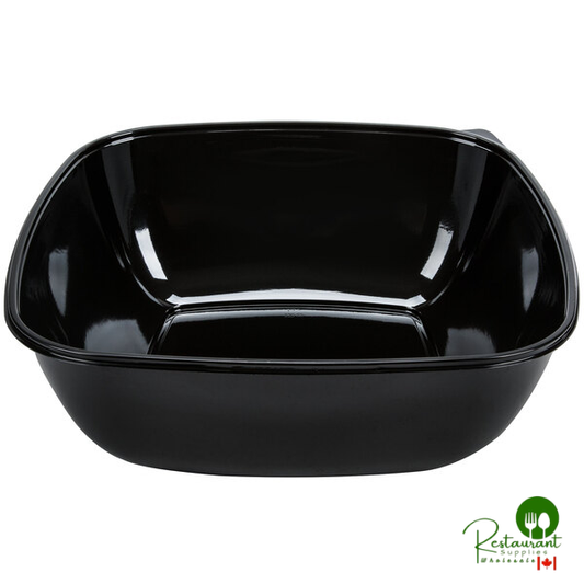 Sabert 94320 Bowl2 320 oz. Black Square Catering Bowl - 25/Case | Canada