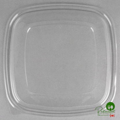 Sabert 54160B50 Bowl2 Clear Dome Lid for 80 oz. and 160 oz. Square Bowls - 50/Case