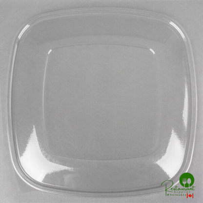 Sabert 54320 Bowl2 Clear Flat Lid for 320 oz. Square Bowls - 25/Case