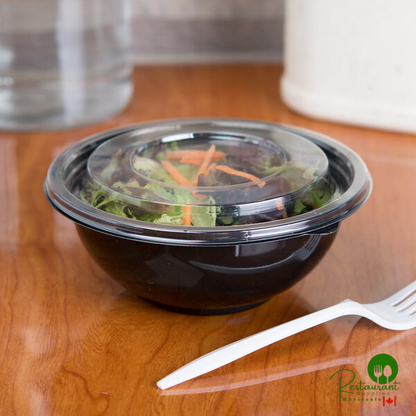 Sabert 51016A500 FreshPack Clear Flat Round Lid for 8, 12, and 16 oz. Bowls - 500/Case