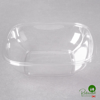 Sabert 18032B300 Bowl2 32 oz. Clear PET Square Deli / Catering Bowl - 300/Case