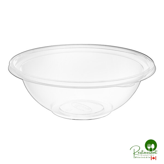 48 oz. Clear PET Plastic Round Catering / Serving Bowl By Prime - 50/Case | Canada