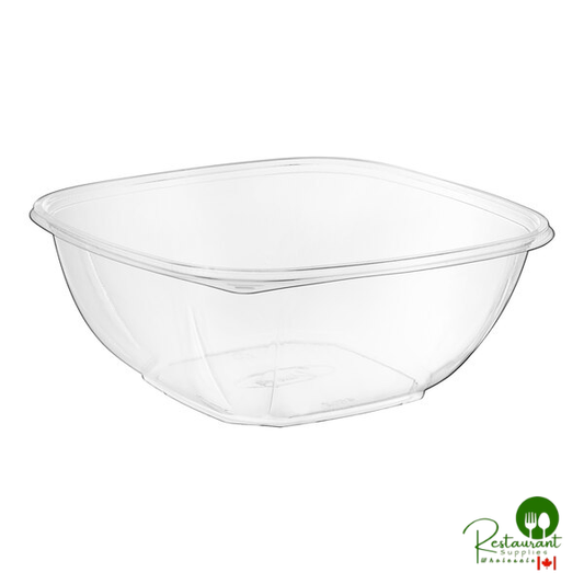 48 oz. Clear PET Plastic Square Catering / Serving Bowl By Prime - 300/Case | Canada
