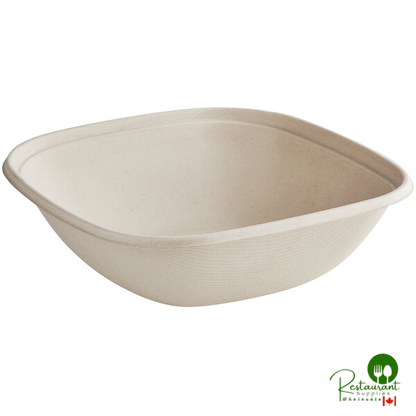 World Centric 48 oz. Compostable Square Fiber Bowl - 400/Case
