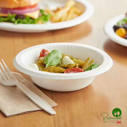Pactiv EarthChoice Pressware 12 oz. White Compostable Paper Bowl - 750/Case