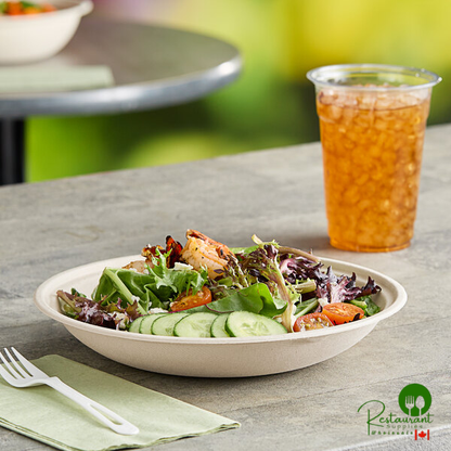World Centric 36 oz. Compostable Shallow Fiber Take-Out Bowl - 300/Case