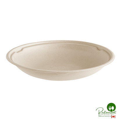 World Centric 36 oz. Compostable Shallow Fiber Take-Out Bowl - 300/Case