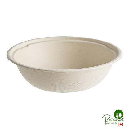 World Centric 32 oz. Compostable Wide Fiber Take-Out Bowl - 300/Case
