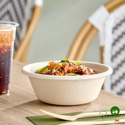 Tellus Products 16 oz. Compostable Fiber Bowl - 440/Case