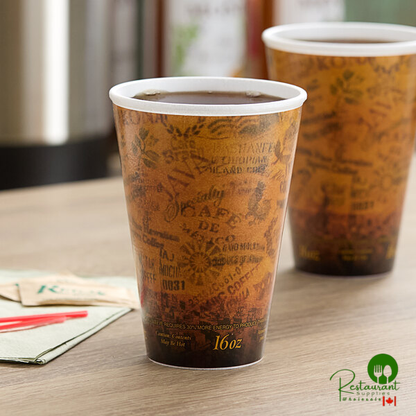 Dart Fusion Escape 16 oz. Customizable Foam Hot Cup - 1,000/Case