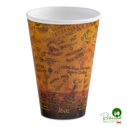 Dart Fusion Escape 16 oz. Customizable Foam Hot Cup - 1,000/Case