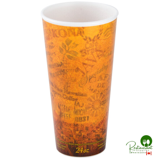 Dart Fusion Escape 24 oz. Customizable Foam Hot Cup - 500/Case