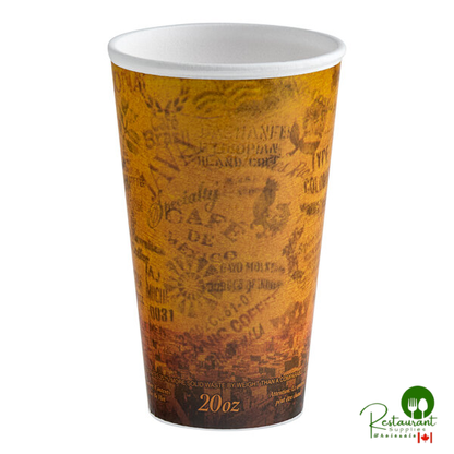 Dart Fusion Escape 20 oz. Customizable Foam Hot Cup - 500/Case
