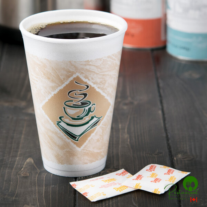 Dart ThermoGlaze 16 oz. Cafe G Espresso Customizable Foam Cup - 1,000/Case