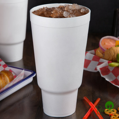 Dart 44 oz. White Customizable Foam Travel Cup - 300/Case