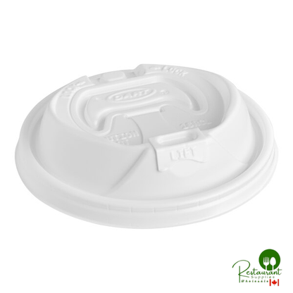 Dart Optima White Travel Lid with Reclosable Tab - 1,000/Case