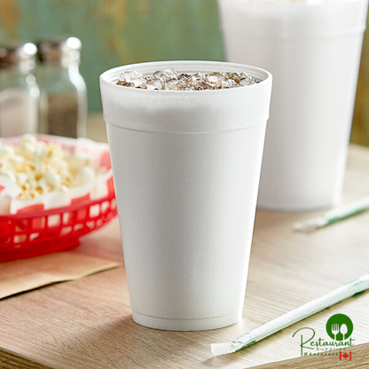 Dart 32 oz. White Customizable Foam Cup - 500/Case