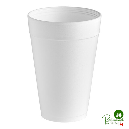 Dart 32 oz. White Customizable Foam Cup - 500/Case | Canada