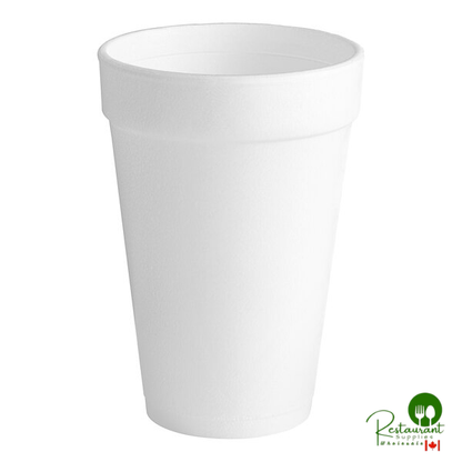Dart 16 oz. White Customizable Foam Cup - 1,000/Case