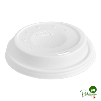 Dart 12-24 oz. White Travel Lid - 1,000/Case