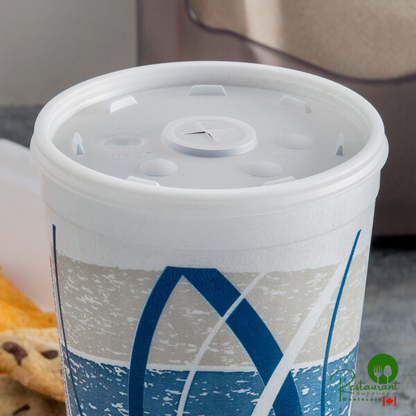 Dart Conex Translucent Lid with Straw Slot - 1,000/Case